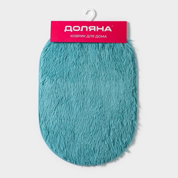Коврик для дома Доляна «Пушистик», 40×60 см, цвет голубой Коврик для дома Доляна «Пушистик», 40×60 см, цвет голубой