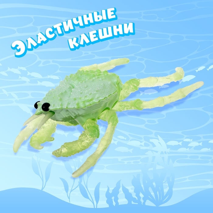 Игрушка-тянучка «Краб», с силиконовыми лапками, МИКС Игрушка-тянучка «Краб», с силиконовыми лапками, МИКС