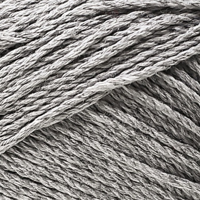 Пряжа "Мягкий хлопок" 70% хлопок, 30% нейлон 220м/100гр (008 серебристый)