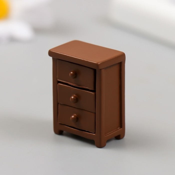 Декор для творчества полистоун Декор для творчества полистоун "Комод" 2,3х3 см