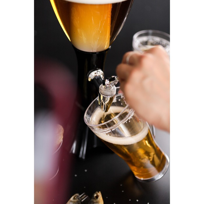 Башня пивная «Вавилон», 2 л, цвет чёрный Башня пивная «Вавилон», 2 л, цвет чёрный