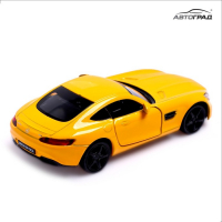 Машина металлическая MERCEDES-AMG GT S, 1:32, открываются двери, инерция, цвет жёлтый