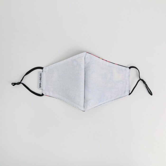 Маска тканевая с регулирующимися завязками  Маска тканевая с регулирующимися завязками "TRASH"