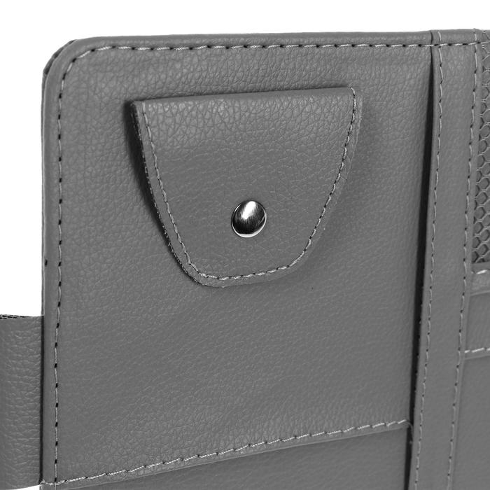 Органайзер на солнцезащитный козырек, 30×14.5 см, серый Органайзер на солнцезащитный козырек, 30×14.5 см, серый