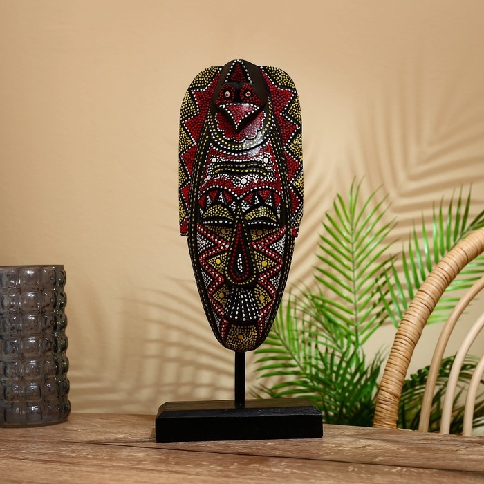 Маска Маска "Чудо" на подставке, албезия 15х10х43 см