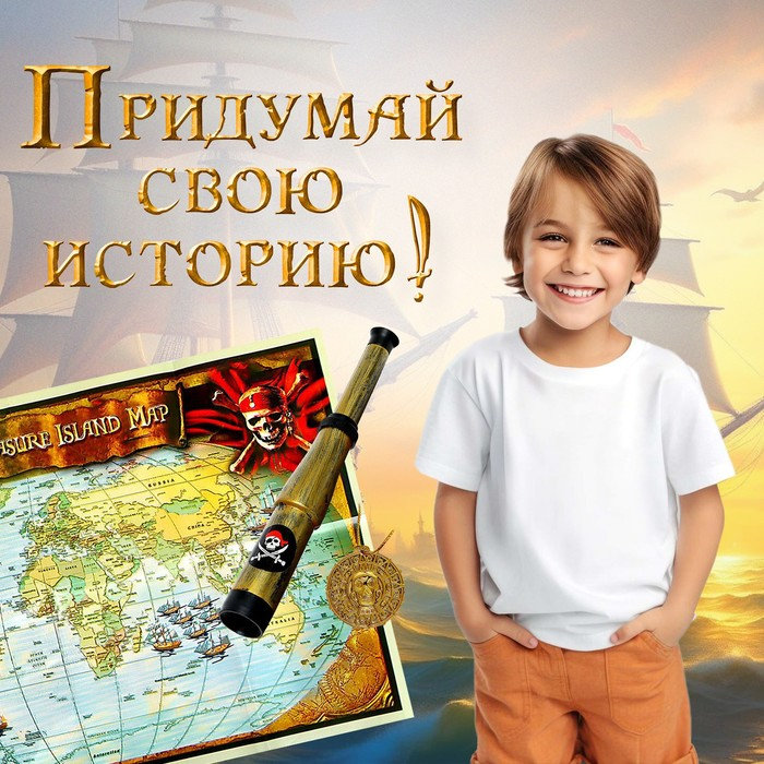 Набор пирата «Стрелок», 5 предметов, карта Набор пирата «Стрелок», 5 предметов, карта