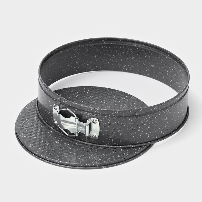 Форма Доляна для выпечки Элин «Мрамор», 24×6,5 см, съёмное дно, антипригарное покрытие, цвет серый Форма Доляна для выпечки Элин «Мрамор», 24×6,5 см, съёмное дно, антипригарное покрытие, цвет серый