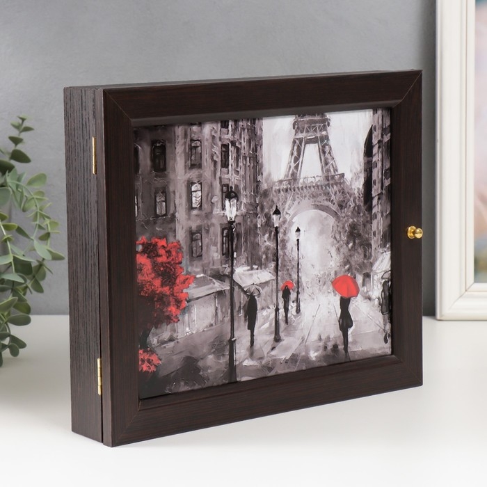 Ключница Ключница "Париж" венге 24х29 см