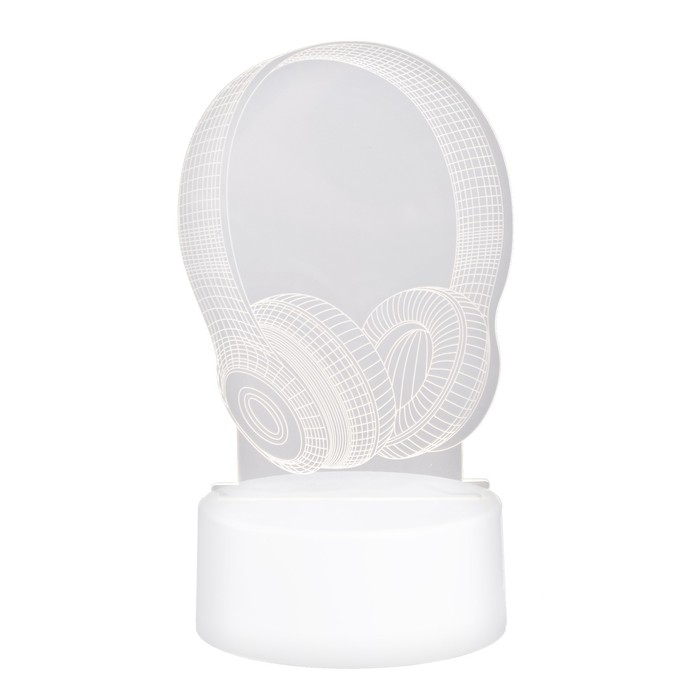 Ночник Ночник "Наушники" LED 3000K USB 10.2х17.9 см