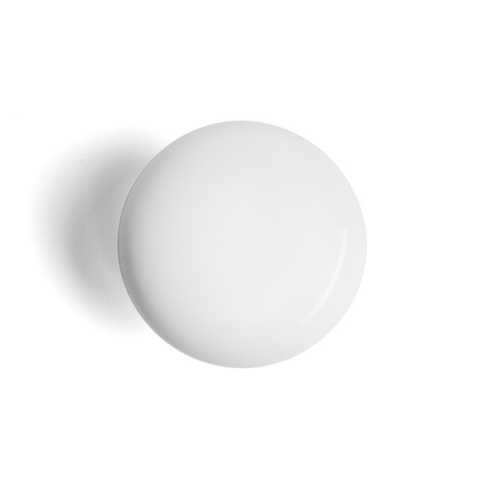 Ручка-кнопка Ceramics 002, керамическая, белая Ручка-кнопка Ceramics 002, керамическая, белая