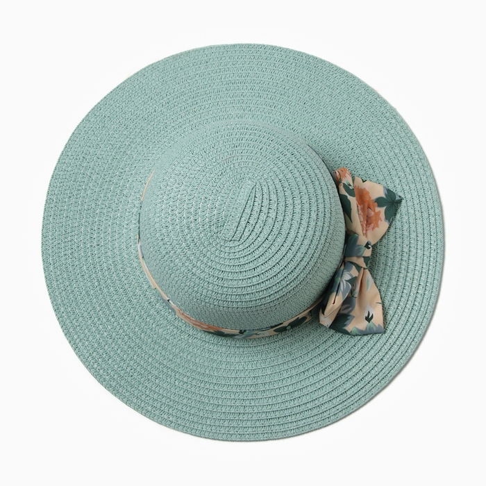 Шляпа для девочки НК 23051, цвет мята, р-р 52 Шляпа для девочки НК 23051, цвет мята, р-р 52
