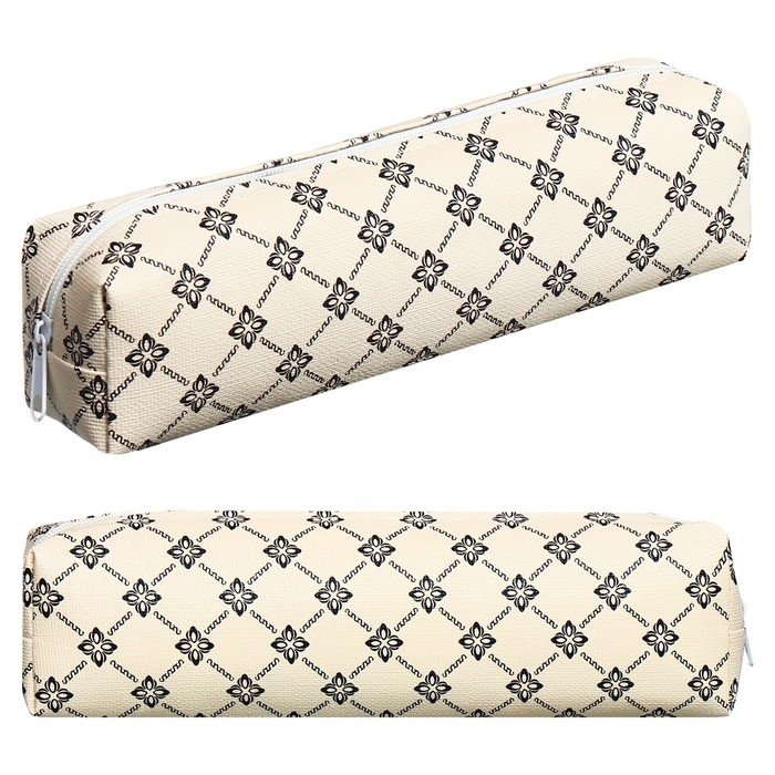 Пенал школьный на молнии Пенал школьный на молнии "Классика" Calligrata, бежевый