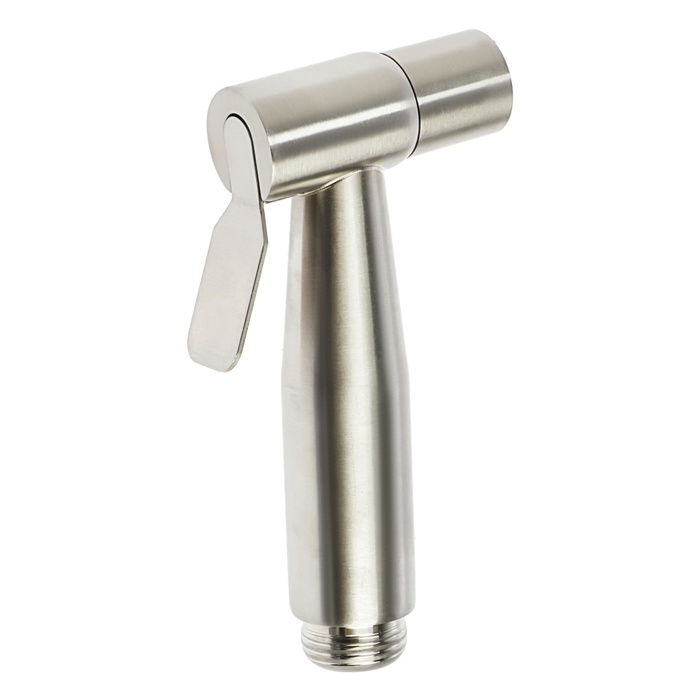 Гигиеническая лейка ZEIN Z4162, 1 режим, нержавеющая сталь, цвет сатин Гигиеническая лейка ZEIN Z4162, 1 режим, нержавеющая сталь, цвет сатин