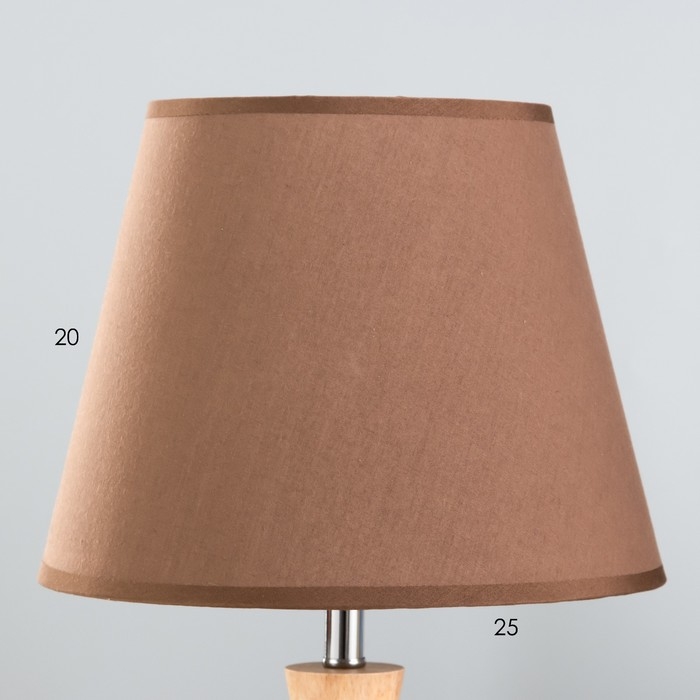 Настольная лампа Настольная лампа "Омбр" E27 40Вт коричневый 25х25х42 см RISALUX