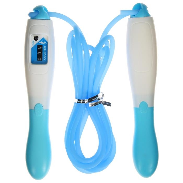 Скакалка со счётчиком, 2,7 м, цвета МИКС Скакалка со счётчиком, 2,7 м, цвета МИКС