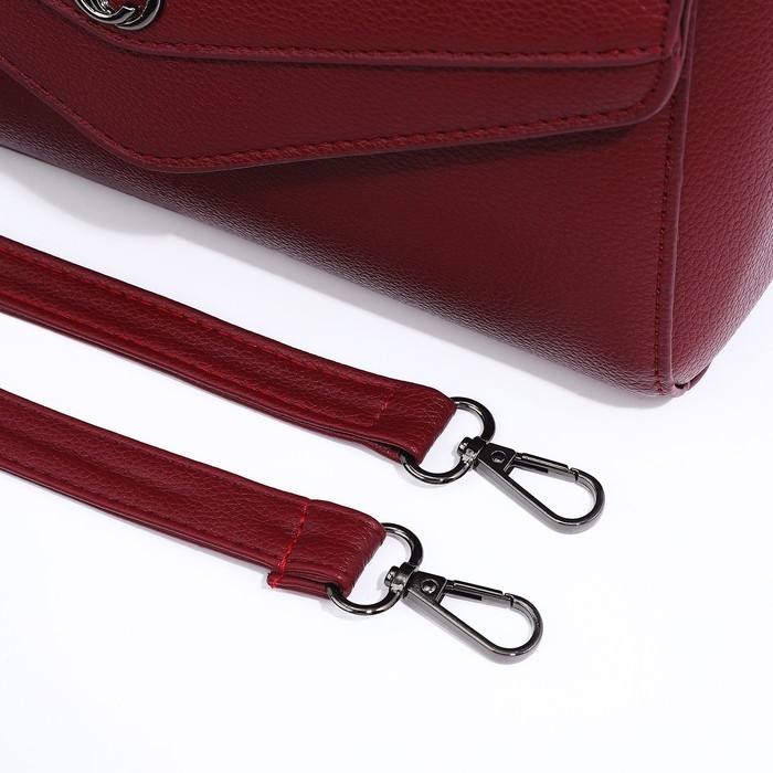 Сумка-мессенджер на магните, цвет бордовый Сумка-мессенджер на магните, цвет бордовый