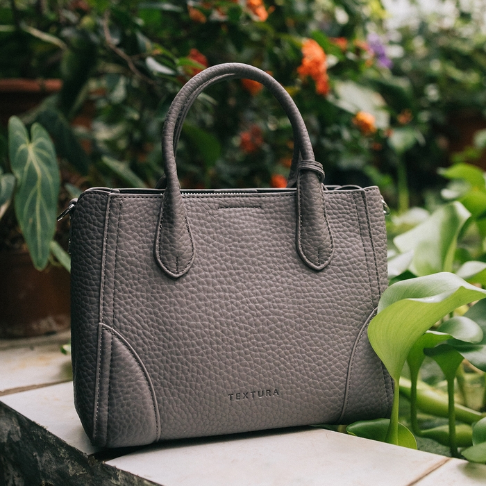 Сумка женская на молнии, TEXTURA, маленький размер, цвет серый Сумка женская на молнии, TEXTURA, маленький размер, цвет серый