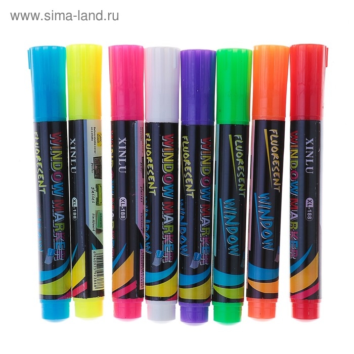 Маркер меловой для стекла, LED, МИКС Маркер меловой для стекла, LED, МИКС