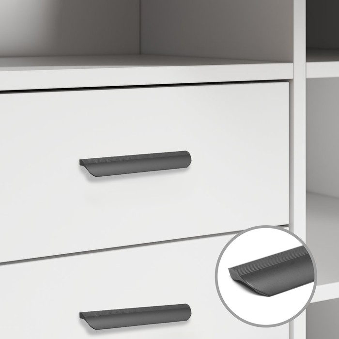 Ручка-скоба CAPPIO RSC030, м/о 128 мм, цвет черный Ручка-скоба CAPPIO RSC030, м/о 128 мм, цвет черный