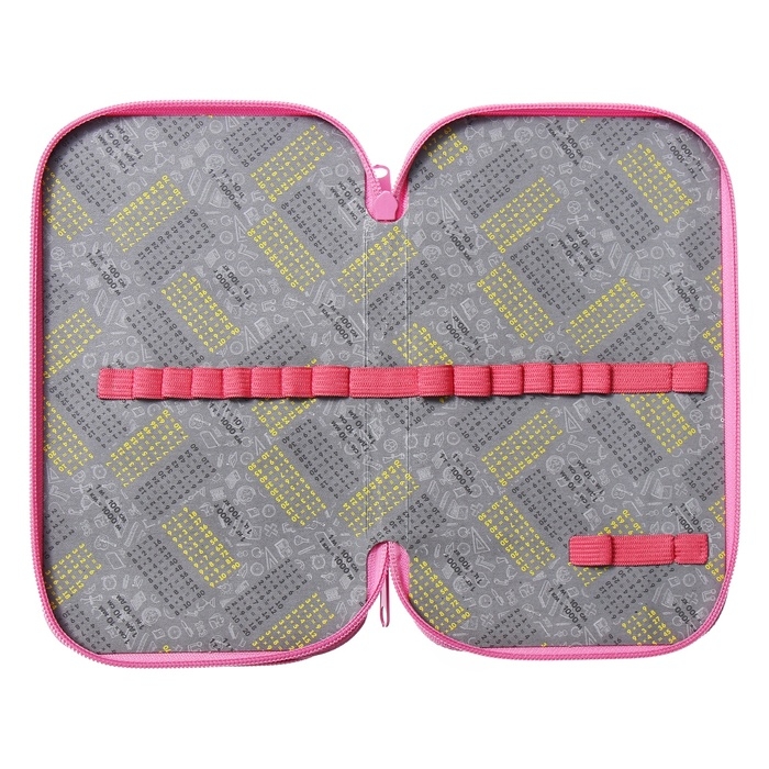 Пенал 2 секции, 125 х 205 х 40 мм, Calligrata 30П26/2  Пенал 2 секции, 125 х 205 х 40 мм, Calligrata 30П26/2 "Аниме подружки", ламинированный картон