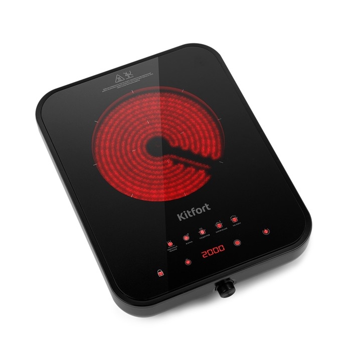 Инфракрасная плита Kitfort КТ-141, 2000 Вт, шнур 1,2 м Инфракрасная плита Kitfort КТ-141, 2000 Вт, шнур 1,2 м