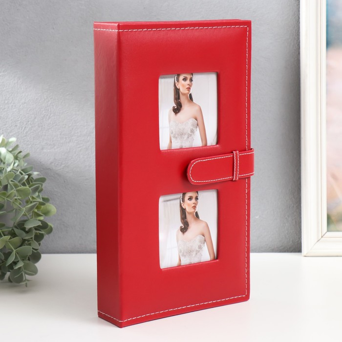 Фотоальбом на 300 фото 10х15 см Фотоальбом на 300 фото 10х15 см "Красный" кожзам 33х19х6 см