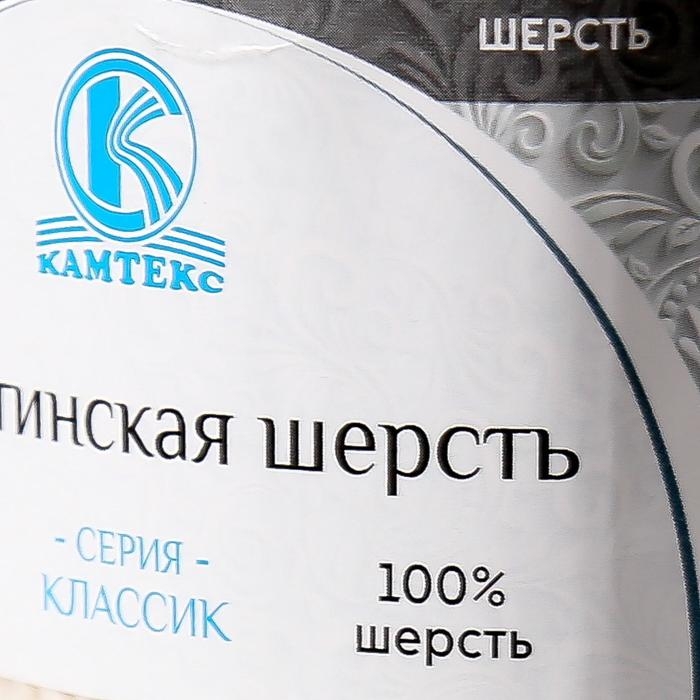 Пряжа Пряжа "Аргентинская шерсть" 100% импортная шерсть 200м/100гр (003, черный)