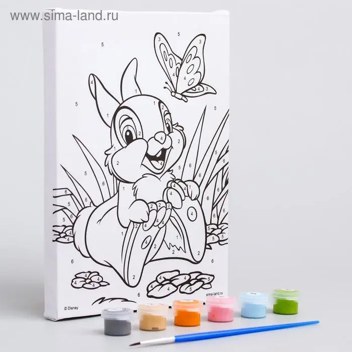 Картина по номерам для детей &laquo;Топотун&raquo;, 21&times;15 см, Бэмби