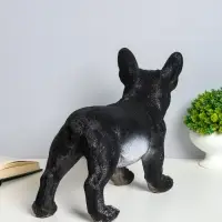 Фигура &laquo;Французский бульдог&raquo;, 14&times;34&times;25 см, полистоун, чёрный