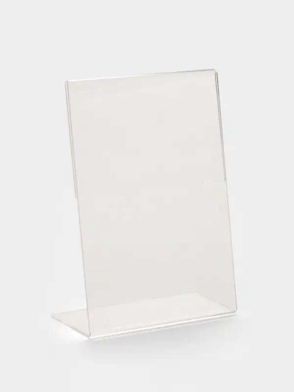 Односторонняя подставка А5 вертикальная, 15&times;7.5&times;21 см, оргстекло 2 мм