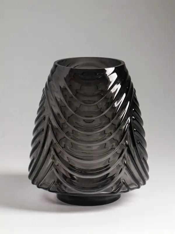 Ваза для цветов &laquo;Флер&raquo;, 19.5&times;16 см, стекло, серая