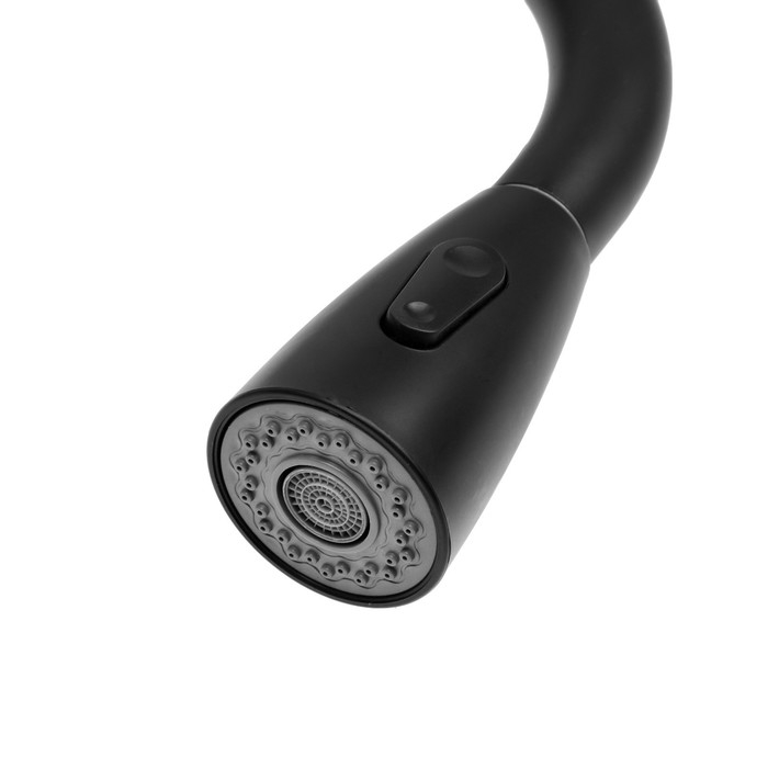 Смеситель для кухни ZEIN Z2941, выдвижная лейка 2 режима, картридж 35мм, нерж. сталь, черный Смеситель для кухни ZEIN Z2941, выдвижная лейка 2 режима, картридж 35мм, нерж. сталь, черный