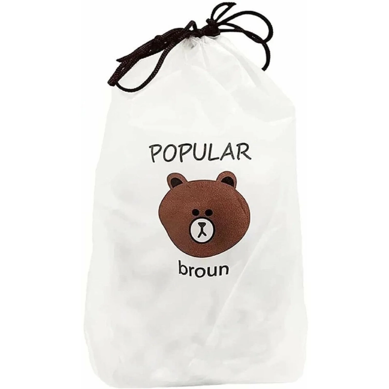 Пакет крышка для хранения продуктов на резинке ПНД диаметр до 40см 100шт/уп