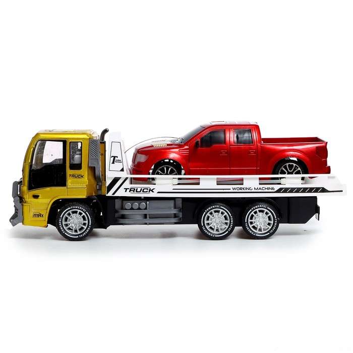 Грузовик радиоуправляемый «Автовоз», с машиной, работает от аккумулятора МИКС Грузовик радиоуправляемый «Автовоз», с машиной, работает от аккумулятора МИКС