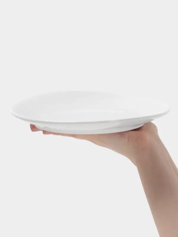 Тарелка Hanna Kn&ouml;vell, d=22.8 см, фарфор, белая