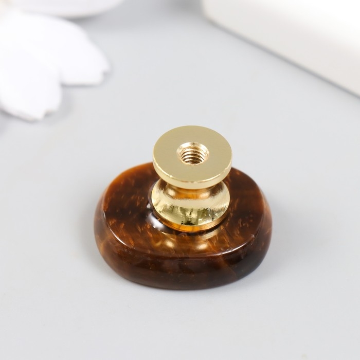 Ручка для шкатулки Ручка для шкатулки "Тигровый глаз" 2,6х1,7 см