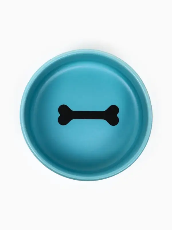 Миска &laquo;Лапки&raquo;, 180 мл, 10.5&times;10.5&times;4 см, матовая, керамика, голубая