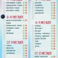 Магнитный трекер ввода прикорма по месяцам для малышей и маркер, на магните