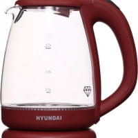 Чайник HYK-G1002 1.7л. 2200Вт бордовый
