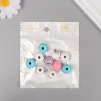 Бусины для творчества дерево "Милые коровки" набор 10 шт 1,6х1,6х1,6 см