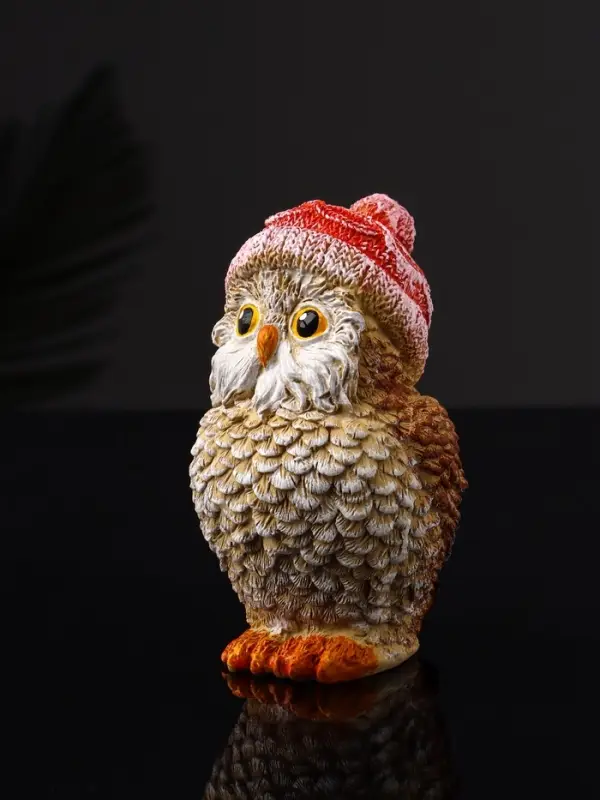Фигура "Сова в шапочке" 11х6х7 см