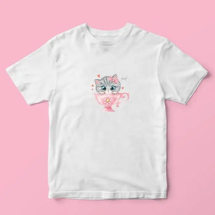 Термонаклейка для декорирования текстильных изделий детская «Мяу Мяу!», 14 х 14 см Термонаклейка для декорирования текстильных изделий детская «Мяу Мяу!», 14 х 14 см