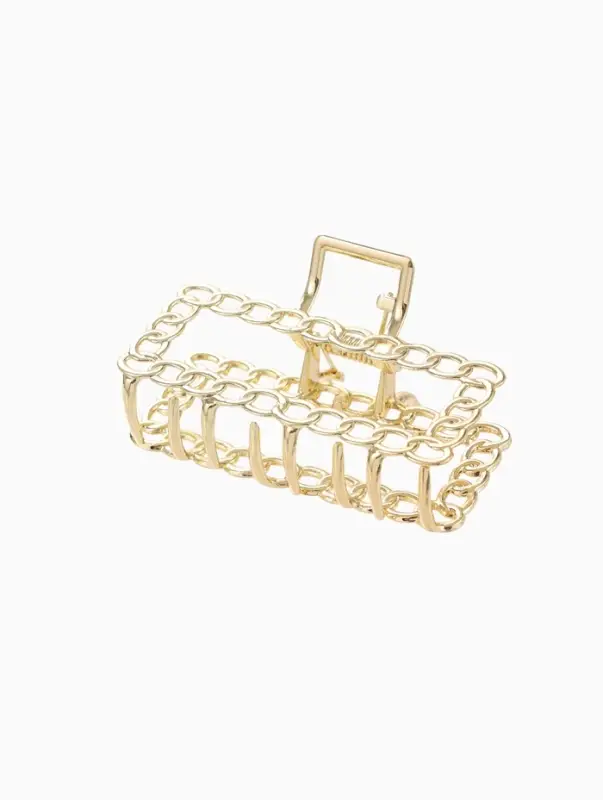 Крабик для волос &laquo;Дороти&raquo;, прямой, 7 см, золотистый