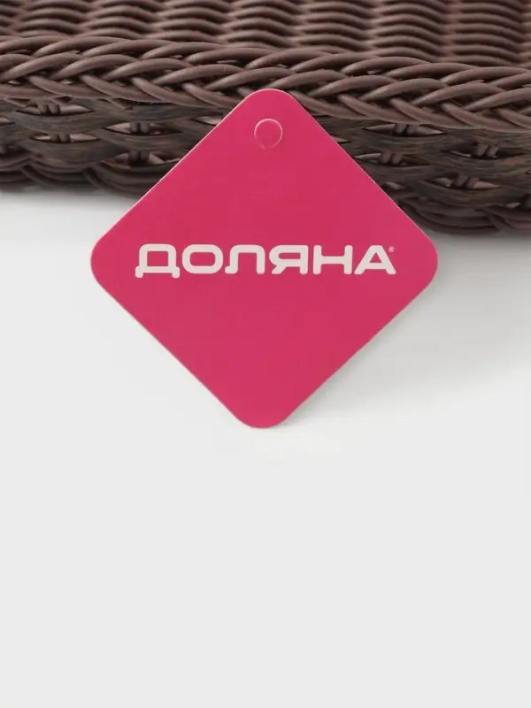 Корзинка для подачи Доляна &laquo;Древо&raquo;, 24&times;17&times;7 см, коричневая