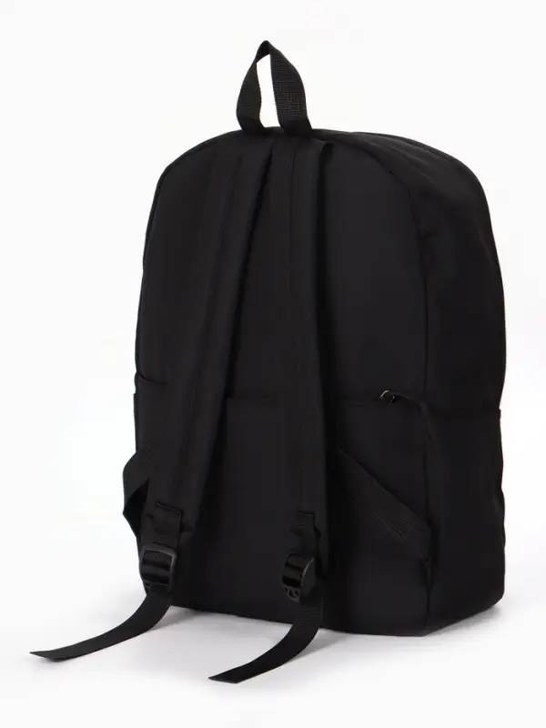 Рюкзак школьный, 1 отделение, 4 кармана, 30&times;12&times;40 см, чёрный