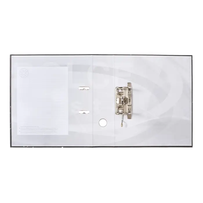 Папка-регистратор 75 мм, А4, эконом мрамор, черная, МИКС Папка-регистратор 75 мм, А4, эконом мрамор, черная, МИКС