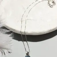 Кулон &laquo;Нежность&raquo;, на цепочке, голубой в серебре, 45 см