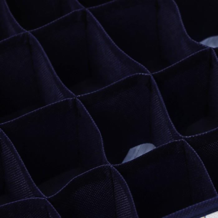 Органайзер для хранения белья Доляна «Мармелад», 24 ячейки, 30×30×10 см, цвет белый Органайзер для хранения белья Доляна «Мармелад», 24 ячейки, 30×30×10 см, цвет белый