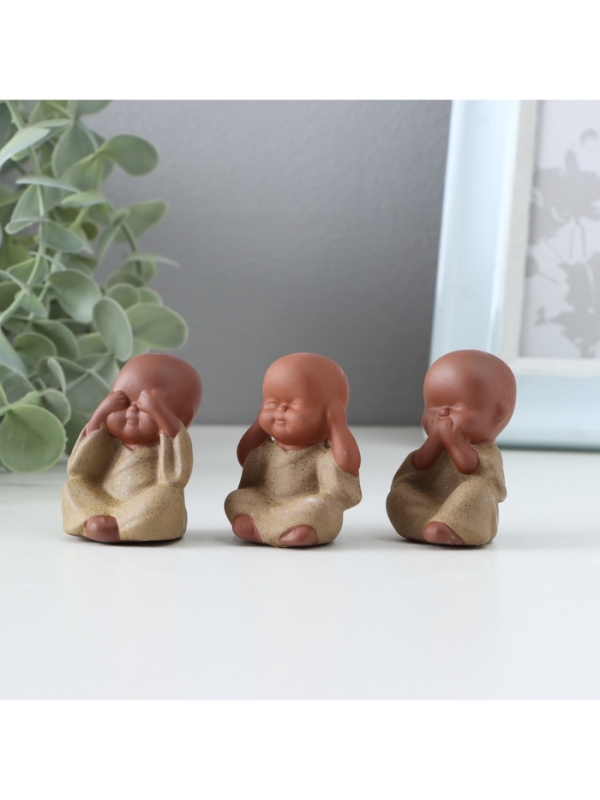 Набор фигурок Набор фигурок "Не вижу, не слышу, не говорю" (9115917,9115918,9115919)