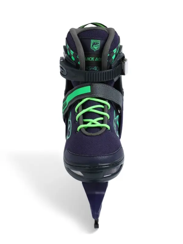 Коньки раздвижные BlackAqua, р. 35-38, для фитнеса, синие, зелёные Коньки раздвижные BlackAqua, р. 35-38, для фитнеса, синие, зелёные